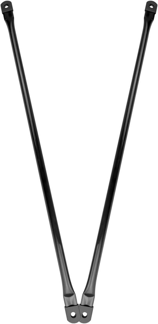 31.5"/80cm Garden Swing Replacement Rods, Black Metal Round Rods for Hanging Swing Seat to Frame(2PCS/CTN)