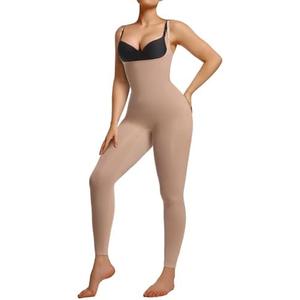 SHAPERX Hourglass Leggings 360 Compression 2 Sizes Look Full Body Shaper Breathable No Roll Down, L/XL