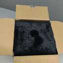 KSIIA Orthopedic Dog Bed Crate Waterproof Pet Mats for Small Dogs Deluxe Plush Washable Pet Bed with Egg Crate Foam & Removable Cover, 23 x 17 Inch, Black