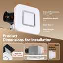 OREiN Matter Smart Bathroom Exhaust Fan with Light (No Speaker), 110 CFM Quiet Bathroom Vent Fan, 2700K–6500K, DIY RGB Lighting, Voice/App/Remote Control, Works with Alexa, Google & Apple Home
