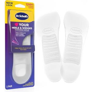 Dr. Scholl's Love Your Heels & Wedges 3/4 Length Insoles, All-Day Comfort for High Heeled Shoes, Relieve & Prevent Shoe Discomfort, Absorbs Shock, Arch Support, No-Show Discreet Insert, 1 Pair