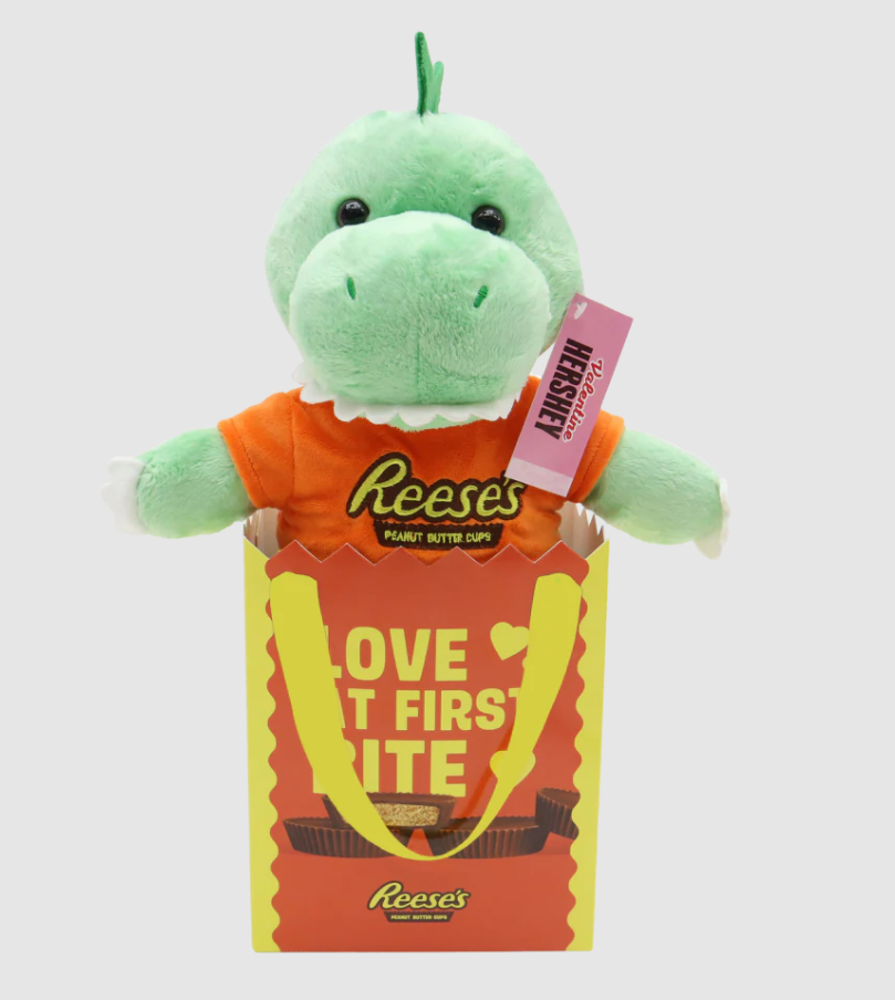 Reese's Peanut Butter Cups Dino with Bag Valentine's Plush