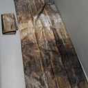 Brown Grey Valances for Windows 2 Pack, Abstract Art Valance Curtains, Modern Decorative Valance Rod Pocket Window Treatments for Living Room, Bedroom, Kitchen, 52" W x 18" L