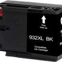 Compatible Ink Cartridge Repalce for HP 932 933 932XL 933XL Officejet 6100 6600 6700 7110 7610 7612 7510 7512 Printer(1BK)