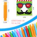 2 x Valentines Day Gifts for Kids 24 Sets Nose Picking Valentines Cards with Pop Tubes Valentines Exchange Cards Classroom Favors for Boys Girls School Class Preschool