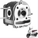 62.5mm 2.46'' GY6 Cylinder Head Replacement for 180-230cc Chinese Scooter Moped ATV Go Kart 4-Stroke GY6 Engine