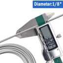 Future Way 1/8" Stainless Steel Cable 800FT, T316 Cable Railing Kit Hardware for Deck and Handrail, 7 x 7 Strands, 1800 lb Breaking Strength