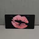 Vintage Kiss Pink Lips Aluminum License Plate Metal Car Front License Plate Cover Car Decor Accessory Novelty Vanity Decoration Tag with 4 Holes Gift for Men Women 6 x 12 Inch (One Size)