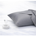 GroundLuxe Organic Grounding Pillowcase in Gray - Queen Size