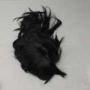 Linfairy Long Straight Black Wig Big Bouffant Beehive Wigs for Women fits 50s 80s Costume