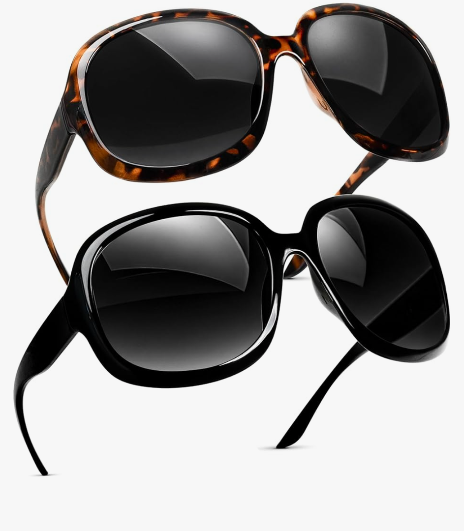 miyya Bug Eye Oversized Polarized Sunglasses Womens, Trendy Retro Sun Glasses for Women 2025, Oversized UV Protection Shades