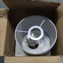 Table Lamp for Bedroom, Cordless Bedside Lamps for Living Room, Touch 3-Way Dimmable Desk Lamp for Night Stands, Rechargeable, Battery Operated Lamp with Fabric Shade for Dorm, Home Office (Nickel)