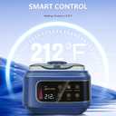 Smart Waxing Kit Wax Warmer For Hair Removal With Digital Display, 4.41lbs/2kg Hard Wax Beads, For Sensitive Skin, Armpit, Eyebrow, Bikini, Face, Nose, Legs