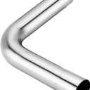 LCGP 90 Degree Exhaust Tube 2.5"OD Made of High Quality Stainless Steel DIY Exhaust Pipe