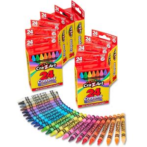 Cra-Z-Art Bulk Crayons 24 Count, 10 Packs, Classroom Supplies for Teachers & Students, Back to School Essentials, Supplies for School, Home & Art Projects