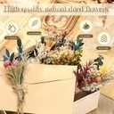 Layhit 12 Pcs Boho Dried Flower Bouquet Mini Wedding Handmade Dry Flowers Decor for Vase Crafts DIY Photo Boutonniere for Men Floral Plant for Bridesmaid Gift Birthday Decor(Bright)