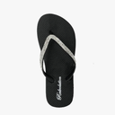 REDVOLUTION Girls' Rhinestone Sandals Platform T-Strap Jewel Sandals Beach Flip Flop 38-39