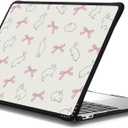 CASETiFY Impact MacBook Air 13" (M1/Intel) Case [Cushioned Impact Corners/Scratch-Resistant/Anti-Slip Grip] - Rabbit Ribbon - Clear Black