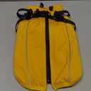 Fiveda Dog Winter Coat Reflective Water-Resistant Jacket, Fleece Lined Windproof Puppy Coat with Back Zipper & D-Ring, Cold Weather Dog Coats for Small Medium Dogs (M, Orange)