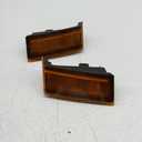 FV Pair LED Turn Light for Freightliner Cascadia Side Marker Foot Step Light 2018 up with 19 LED Amber (F01053-LR)