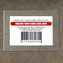 50 Pcs Industrial Clear Floor Label Protectors 10 x 13 Inch, Waterproof Adhesive Clear Labels Seals for Protecting Barcodes, Industrial Warehouse Floor Markers, Numbers