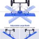 Ohuhu Snow Shovel for Driveway: 2026 Upgraded Heavy Duty Adjustable Angle Wheeled Metal Snow Shovels with 30"x12" Large Blade for Snow Removal, Snow Pusher with Wheels Efficient Remove Tool