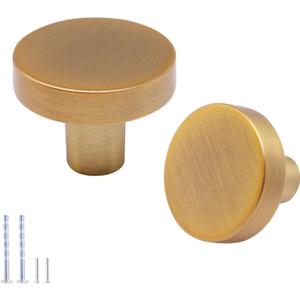Cabinet Knobs Oil-Rubbed Bronze 12 Pack, Bronze Round Drawer Knobs Kitchen Cabinet Door Knob Cupboard Knob for Dresser Drawers Cabinets