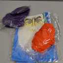 Geyoga 6 Pcs Halloween Dwarf Costumes Dwarf Costume Hats Beards and Large Ears Christmas Costumes for Adults