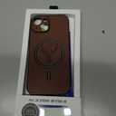Magnetic Mag safe Leather Case For iPhone 16 Pro, Pro Max in Black, Red