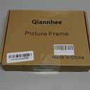 Qiannhee Gold Floating Picture Frame 5x7, Double Glass Metal Photo Frame for Tabletop Display, Modern Gold Picture Frame for Photos, Dried Flower & Home Dcor