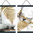 2 Pack Magnetic Poster Hanger Frame 16 Inch Black- 16x24 16x22 16x20 - Extra Strong Magnets, Quick Assembly and Easy Use, Wood Poster Hanger for Wall Art, Pictures, Prints, Maps, Canvas