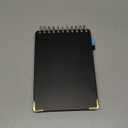 Top Spiral Notebook, A5 Hardcover Top Bound Steno Pads, 240 Pages 100gsm College Ruled Left Handed Notebook Journal for Work, School, Meeting Writing - Black, 5.9" x 8.5"