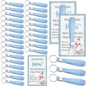 Tondiamo Thank You Keychain Gifts Bulk Christmas Inspirational Employee Appreciation Gift for Coworkers Staffs Team Teacher