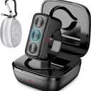 TikTok Scrolling Ring, TIK Tok Bluetooth Remote Control, Kindle APP Page Turner with Carrying Case, Camera Photo Clicker for iPhone, iPad, iOS, Android (Black-TT)