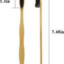 Extra Hard Bamoo Toothbrush 8 Pieces of One Pack Firm Bristles Super Hard Toothbrush