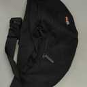 MAXTOP Large Crossbody Fanny Pack with 4-Zipper Pockets,Gifts for Enjoy Sports Festival Workout Traveling Running Casual Hands-Free Wallets Waist Pack Phone Bag Carrying All Phones (Pitch Black)