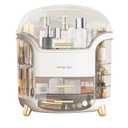 Makeup & Skincare Organizer Box for Countertop with Lid & Drawers, White