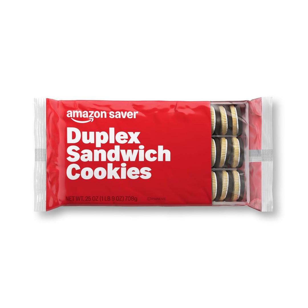 Amazon Saver, Duplex Sandwich Cookies, Chocolate Flavor, 25 oz (EXP 05/21/26)