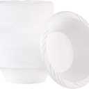 200 Count Disposable 12 ounce White Plastic Soup Bowls