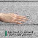 LUMI Ultra Soft Bathroom Rugs Non Slip with Rubber Backing, Absorbent Washable Bath Mat Quick Dry, Upgraded Premium Microfiber Plush Carpet for Bathtub and Shower Floor, Grey, 16x24