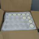 33 x YOROXRG 48 Pack White Unscented Clear Glass Filled Votive Candles. Hand Poured Wax Candle Ideal Gifts for Home Dcor Parties Weddings Holidays and Meditation (White)