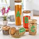 24 Sheets Large Letter Stickers 4 Inch Big Font 282 Pcs Glitter Alphabet Number Stickers Self Adhesive Stick on Letters for Poster Board Bulletin Board Mailbox Crafts Classroom Home Decor(Green)