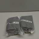 [2-Pack] Rewondah Inflatable Foot Rest Airplane, Kids Airplane Bed | Adjustable Height Travel Foot Rest Pillow | Toddler Flights Seat Extender | Inflatable Foot Rest for Air Travel Flights Train, Car (Dark Grey)