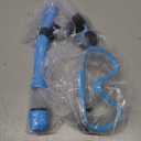 Seovediary Snorkel Set Adults Snorkeling Gear Anti-Fog Panoramic View Swim Mask Dry Top Snorkel Kit with Carry Bag for Snorkeling Scuba Diving Swimming Travel (Light Blue+Transparent)