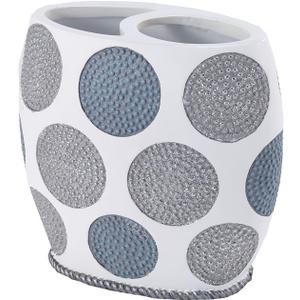 Avanti Linens - Toothbrush Holder, Countertop Accessories, Stylish Home Decor (Dotted Circles Collection)