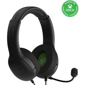 PDP Gaming AIRLITE Xbox Headset with Noise-Cancelling Microphone, Licensed Microsoft Series X|S, Xbox One Accessories, PC/Windows 10/11, Lightweight Wired Power Stereo headphones - Black