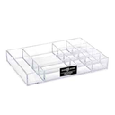 Isaac Jacobs 12 Compartment Clear Acrylic Drawer Organizer