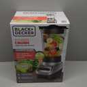 BLACK+DECKER PowerCrush Multi-Function Blender with 6-Cup Glass Jar, 4 Speed Settings, Silver