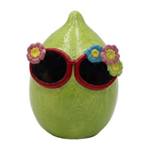 EDL 6.3IN CERAMIC TBL DECOR LIME