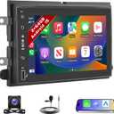 2+64G Android 15 Car Stereo for Ford F150 F250/F350 E250 E350 Edge Taurus Sable Fusion Milan Focus Montego Freestyle Wireless Carplay and Android Auto,7 Inch Touch Screen Radio GPS/WiFi/FM RDS BT